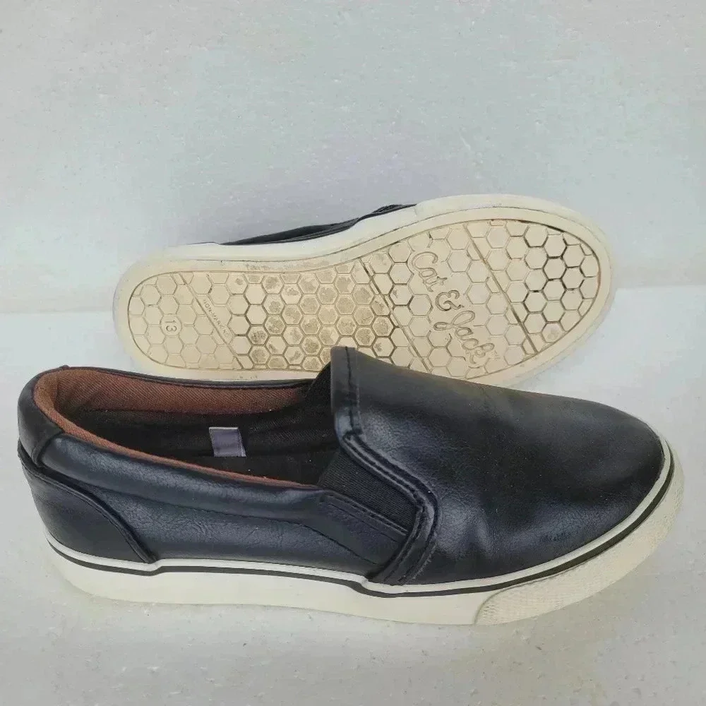 Boys' Enzo Slip On Sneakers - Cat & Jack™ Black